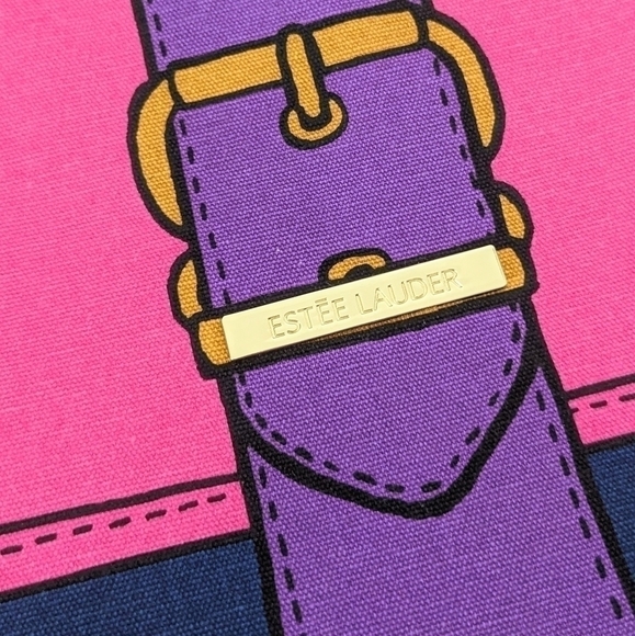 2 For $25 | ESTÉE Lauder  Make Up Pouch Pink Blue Full Zip - Picture 2 of 6